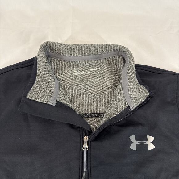 Under Armour Men's Hybrid Sweater Grey And Black Size: S - Picture 6 of 7